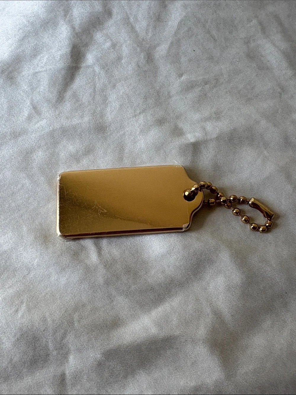Coach Gold Metal Hang Tag - NWOT